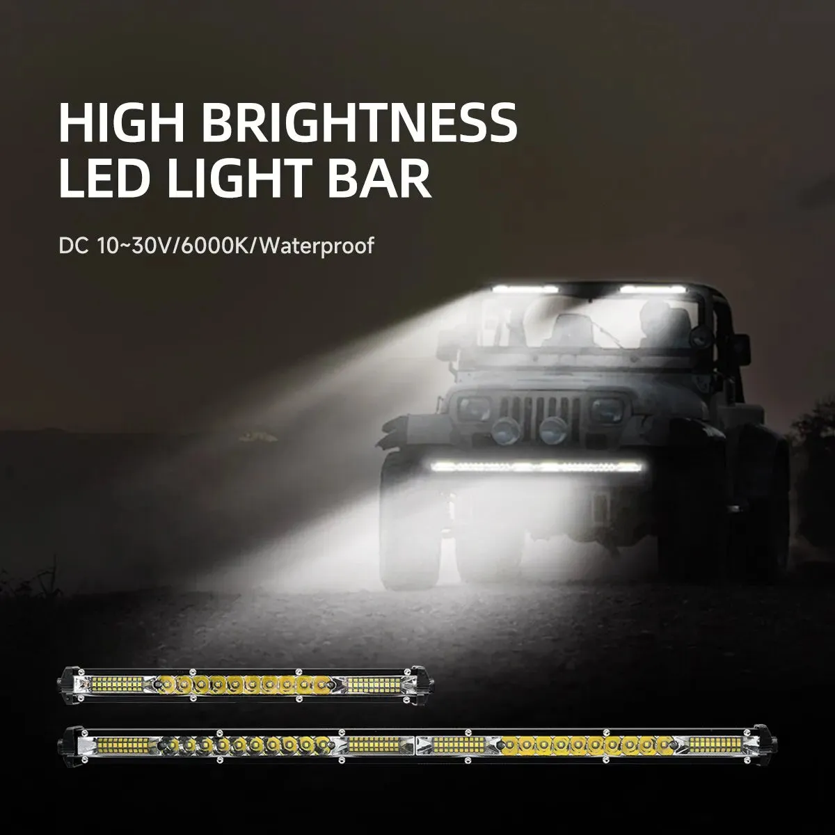 12V / 24V Slim Led Bar For Car / Truck / Atv / Suv / Boat Off Road Flood Light