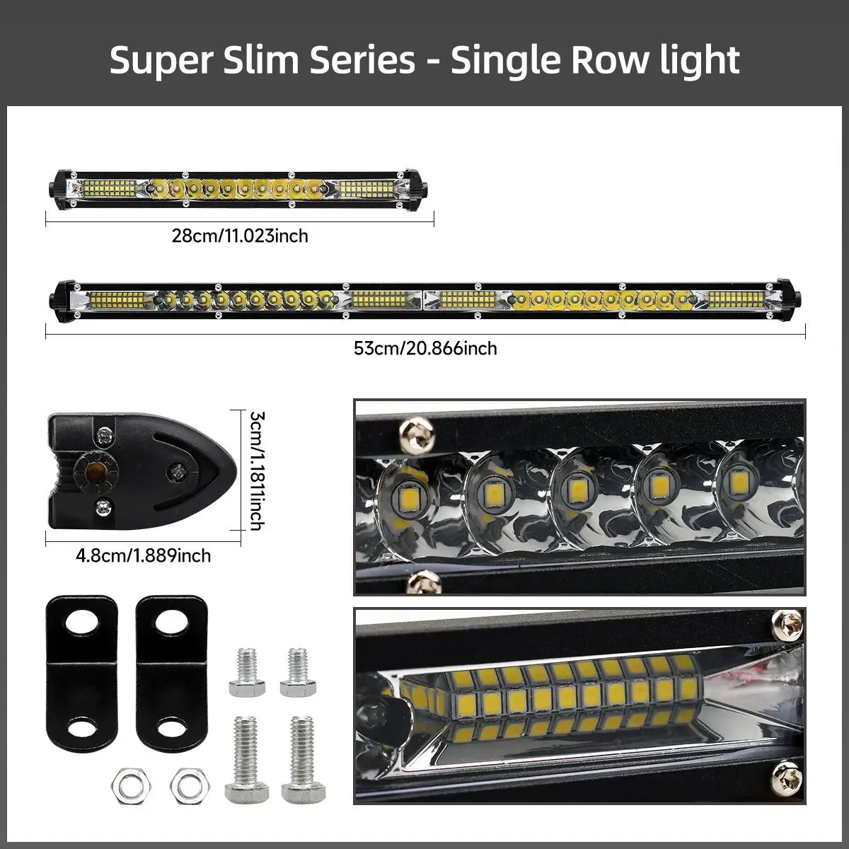 12V / 24V Slim Led Bar For Car / Truck / Atv / Suv / Boat Off Road Flood Light