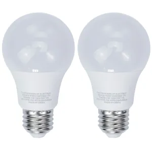 2 Pc LED Light Bulb Medium Base 5.5W Save Energy 40W Bright 450 Lumens 5000K UL
