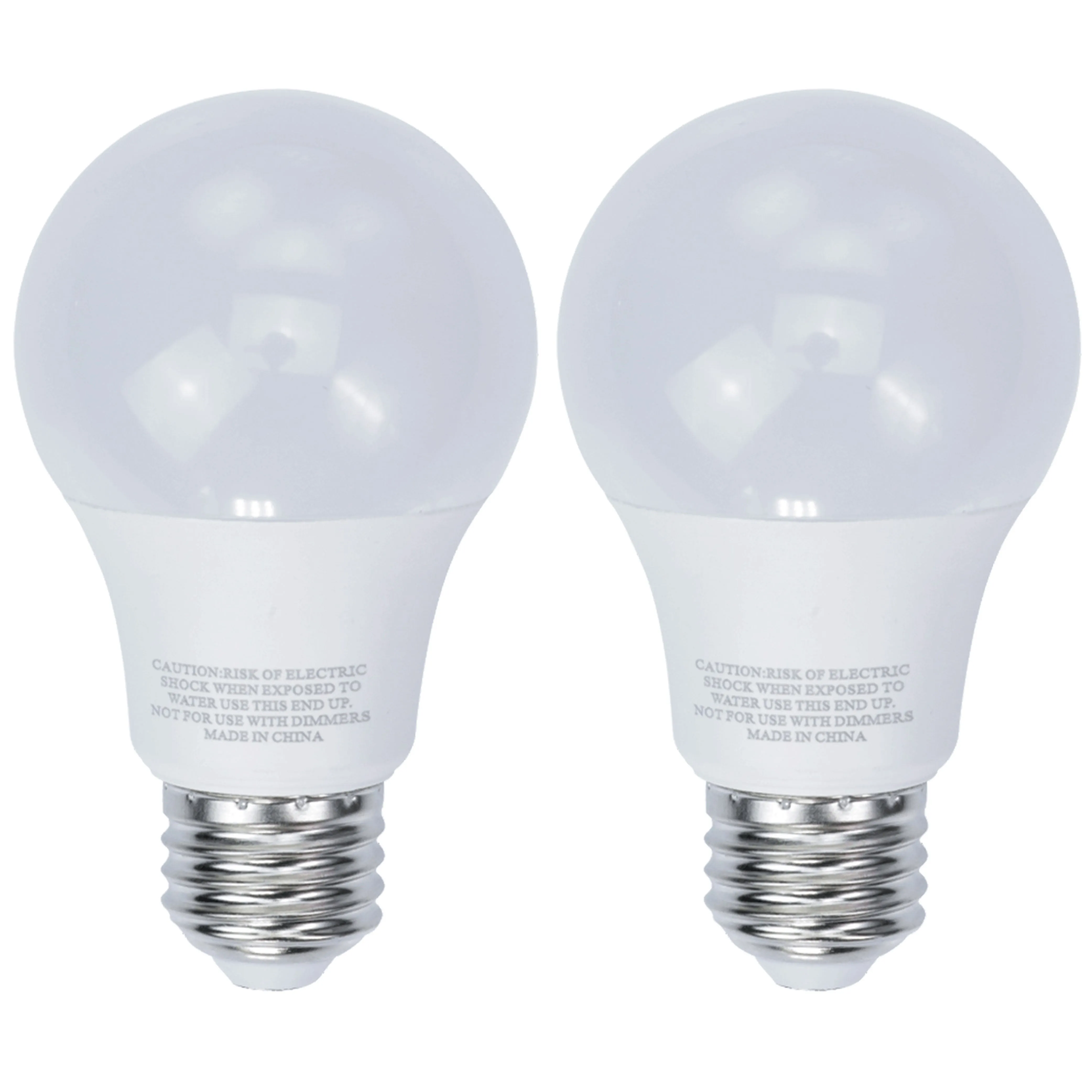2 Pc LED Light Bulb Medium Base 5.5W Save Energy 40W Bright 450 Lumens 5000K UL