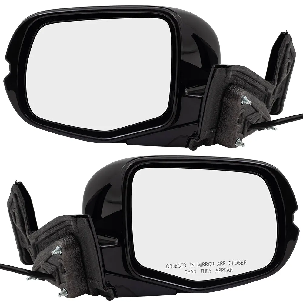 2017-2020 Honda Ridgeline Sport Power Door Mirror Assembly Paint To Match Black Manual Folding Without Heat-Signal-Memory-Auto Dimming-RH Side View Camera Set LH RH