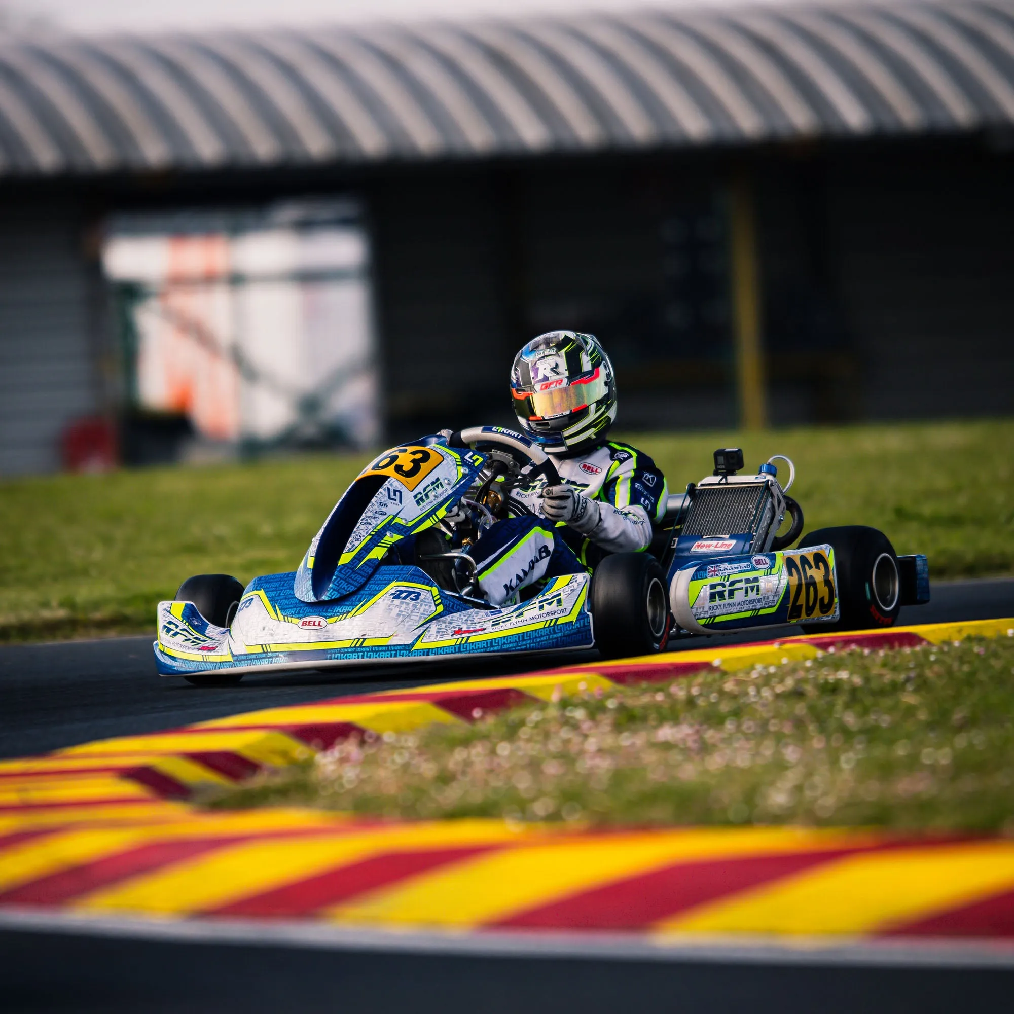 2025 OMP KS-3X ART Kids Karting Suit Navy/Red Design FIA 8877-2022 Kart Racing