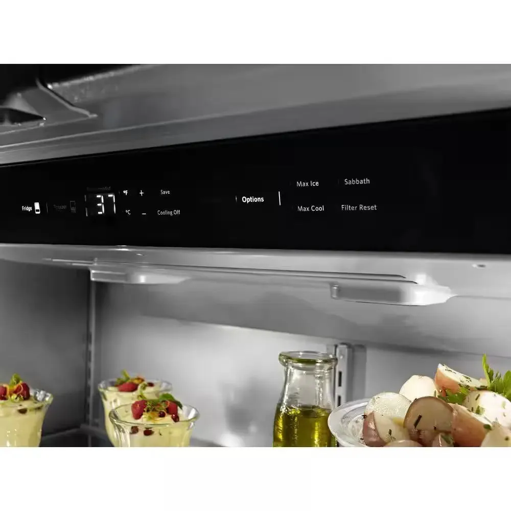 24.2 Cu. Ft. Built-In French Door Refrigerator in Stainless Steel, Platinum Interior