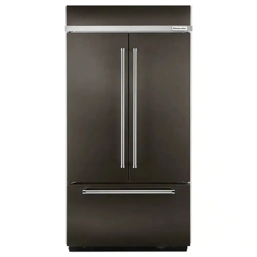 24.2 Cu. Ft. Built-In French Door Refrigerator in Stainless Steel, Platinum Interior