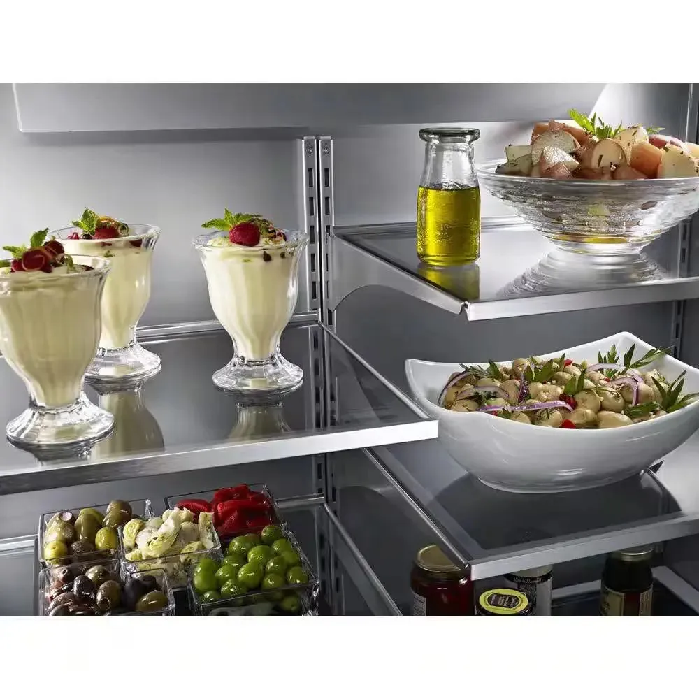 24.2 Cu. Ft. Built-In French Door Refrigerator in Stainless Steel, Platinum Interior