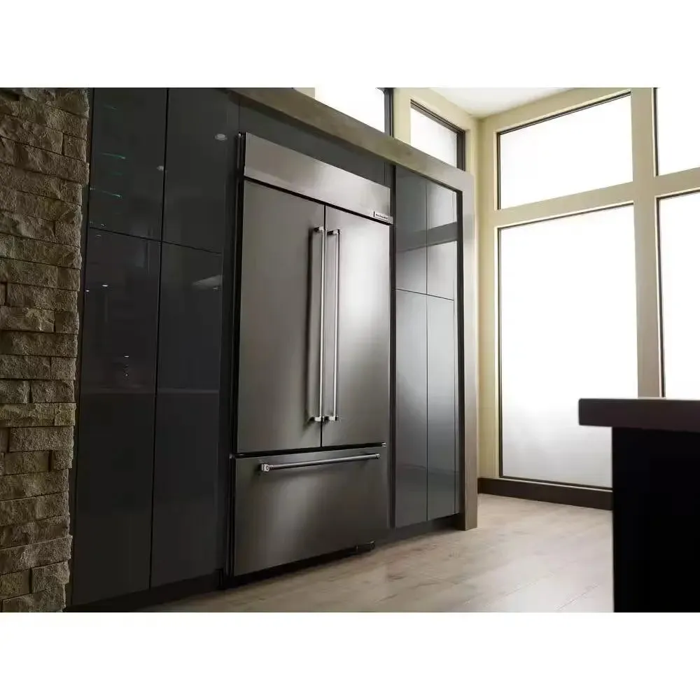 24.2 Cu. Ft. Built-In French Door Refrigerator in Stainless Steel, Platinum Interior