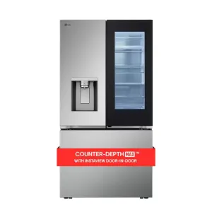 26 Cu.Ft. SMART Counter Depth MAX French Door Refrigerator with Door-In-Door Instaview in Printproof Stainless Steel