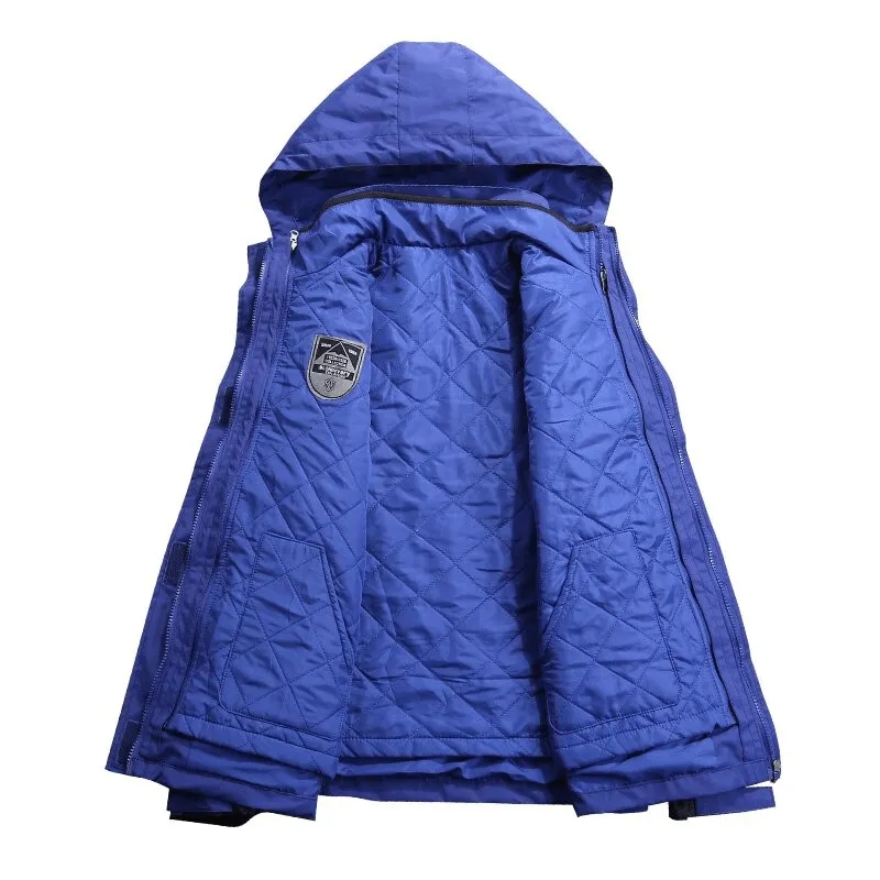 3 in 1 Warm Skiing Snowboard Jacket with Hood and Cuff Velcro - SF0608
