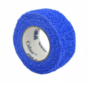 3M™ Coban™ Self-adherent Closure Cohesive Bandage, 2 Inch x 5 Yard, Blue, 1 Case of 36