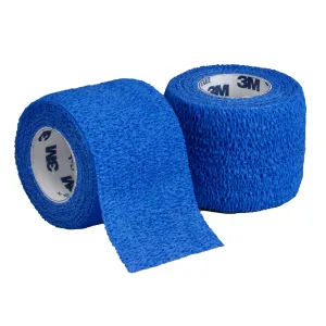 3M™ Coban™ Self-adherent Closure Cohesive Bandage, 3 Inch x 5 Yard, Blue, 1 Case of 24