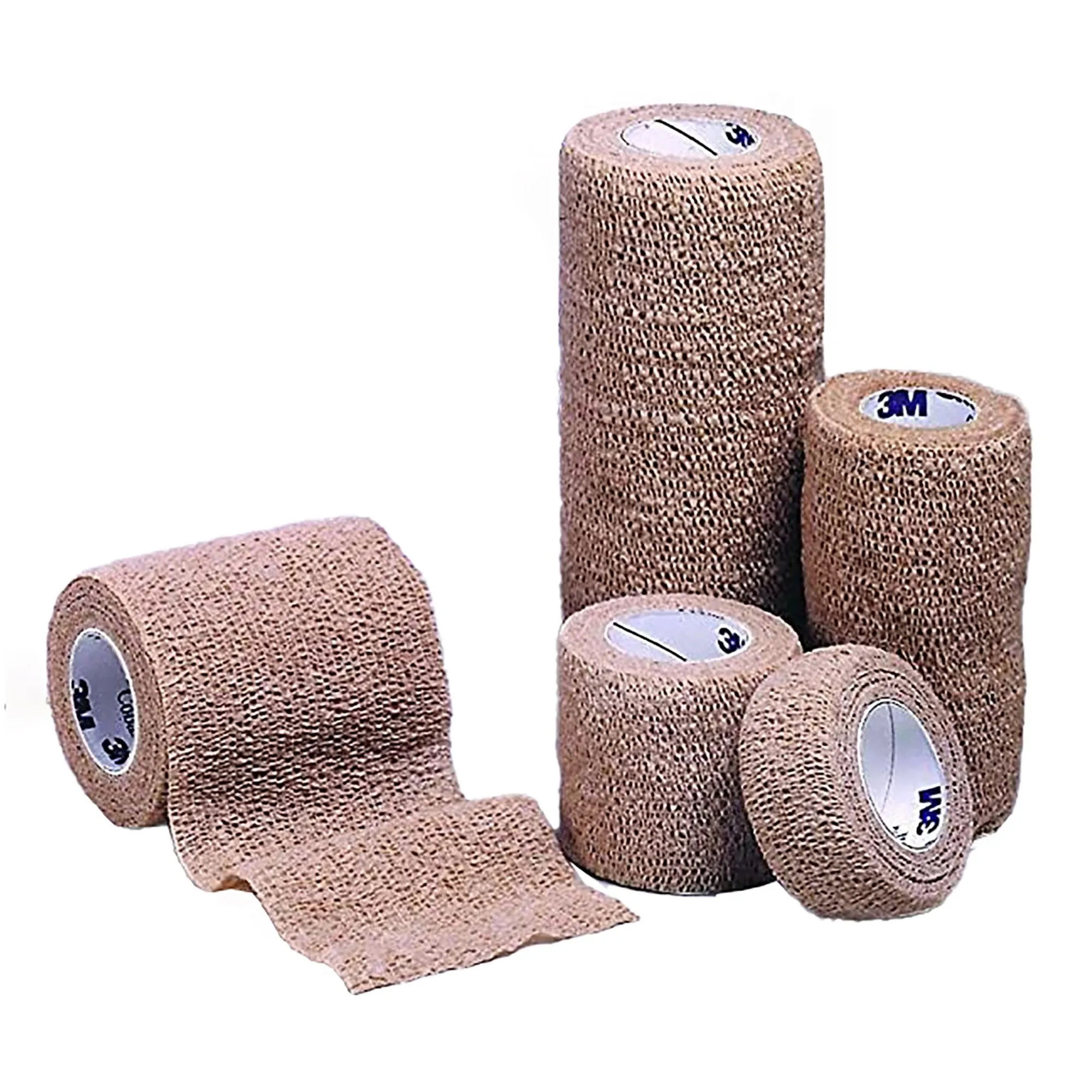 3M™ Coban™ Self-adherent Closure Cohesive Bandage, 3 Inch x 5 Yard, Tan, 1 Roll