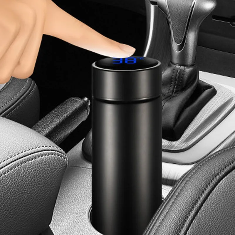 480ml Creative Smart LED Thermos Bottle