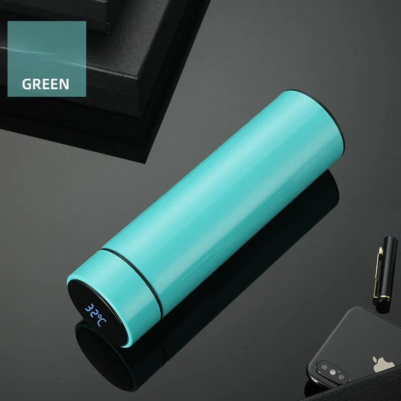 480ml Creative Smart LED Thermos Bottle