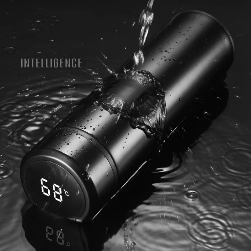 480ml Creative Smart LED Thermos Bottle