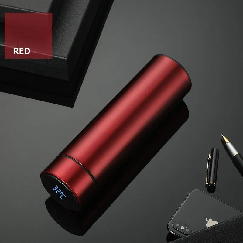 480ml Creative Smart LED Thermos Bottle