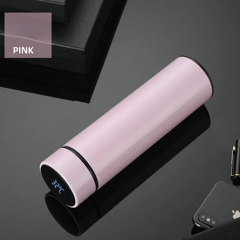480ml Creative Smart LED Thermos Bottle