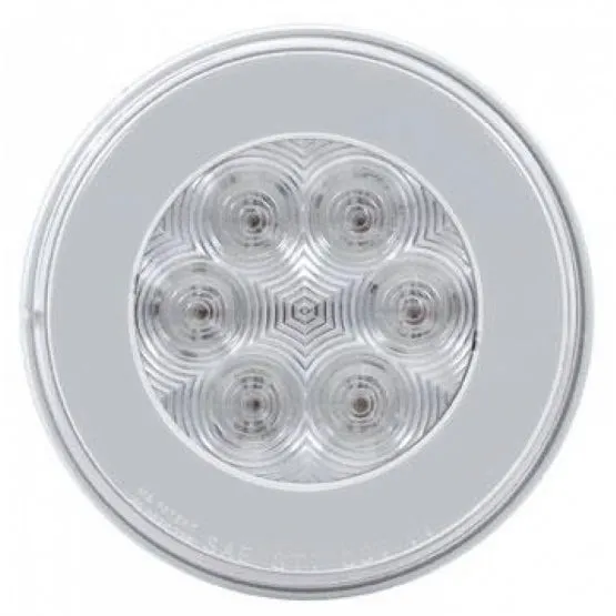 4" GLO Turn Signal Light - Amber LED/Clear Lens