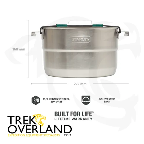 Adventure Full Kitchen Base Camp Stainless Steel Cook Set - Stanley - 10-02479-025
