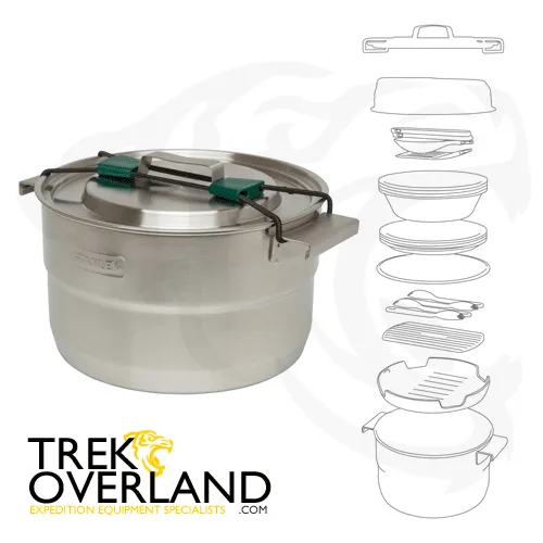 Adventure Full Kitchen Base Camp Stainless Steel Cook Set - Stanley - 10-02479-025