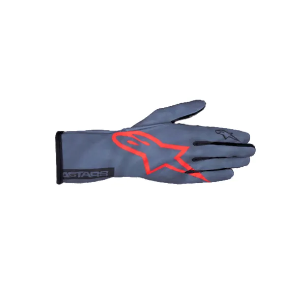 ALPINESTARS 3550625-9152-XL Gloves for Karting Tech-1 K Race V2, Asphalt / Red / Charcoal, Size XL