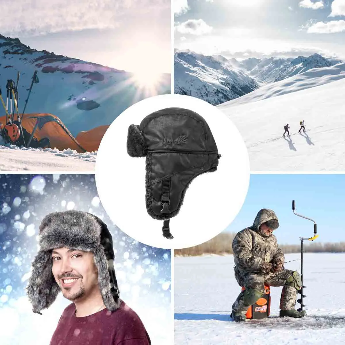 Angara Trooper Trapper Hat Russian Ushanka with Ear Flaps