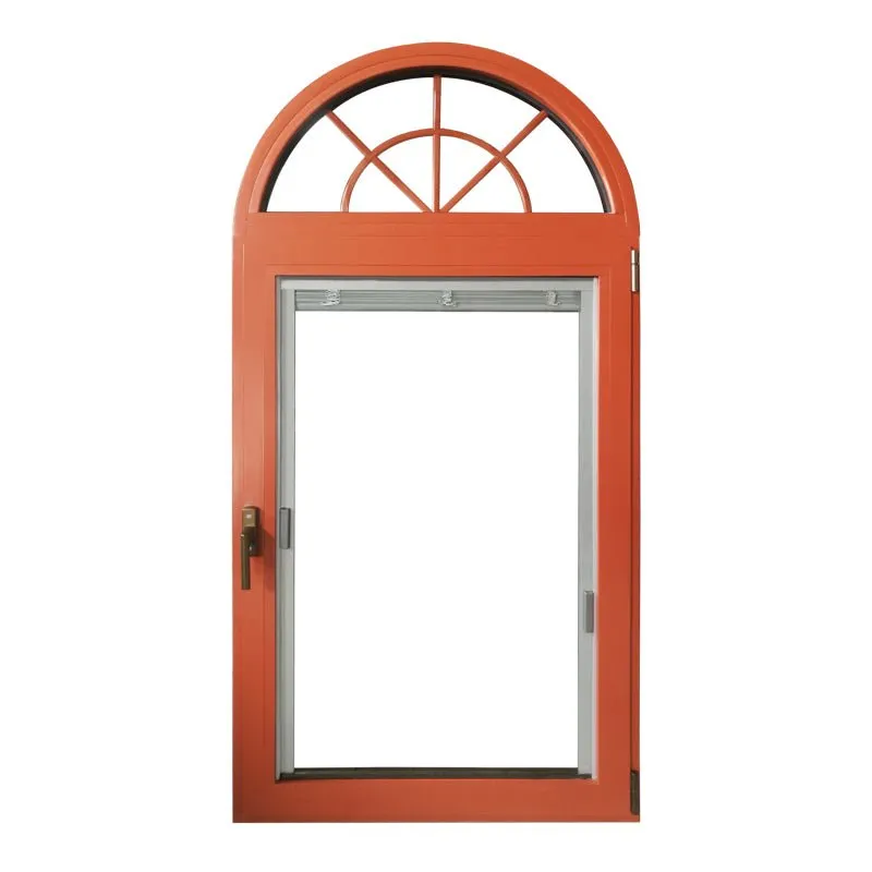 Arched Top Window with built-in shutter grills design pictures grilles grill-iron photos by Doorwin on Alibaba- ARCHITECT SERIES