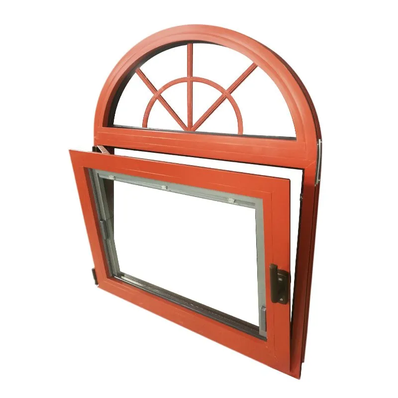 Arched Top Window with built-in shutter grills design pictures grilles grill-iron photos by Doorwin on Alibaba- ARCHITECT SERIES