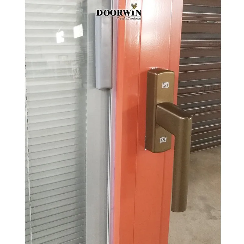 Arched Top Window with built-in shutter grills design pictures grilles grill-iron photos by Doorwin on Alibaba- ARCHITECT SERIES