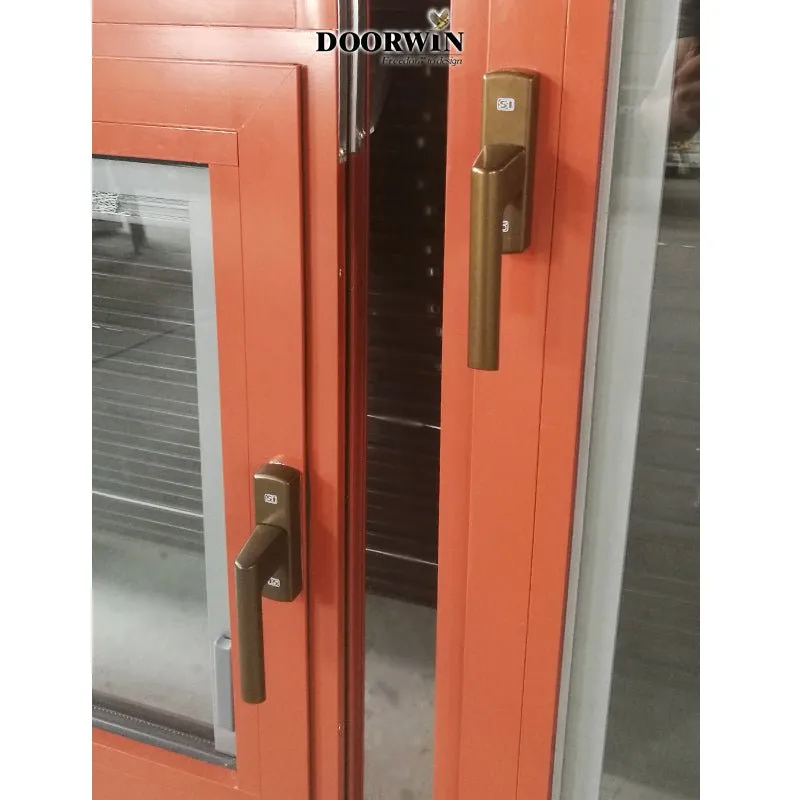 Arched Top Window with built-in shutter grills design pictures grilles grill-iron photos by Doorwin on Alibaba- ARCHITECT SERIES