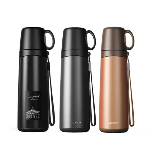 Business Portable Large Capacity Men's Thermos with Cup