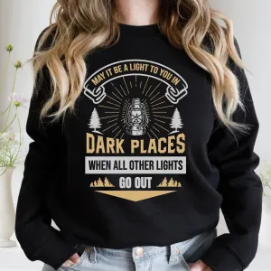 Camping Lantern Light Funny Camping Shirt | LOTR Gift | Unisex Crewneck Sweatshirt