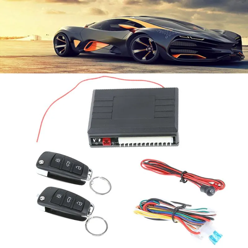 Car Alarm Auto Remote Control Central Locking Door Kit Keyless Entry System for Universal Car Burglar Alarm High Quality
