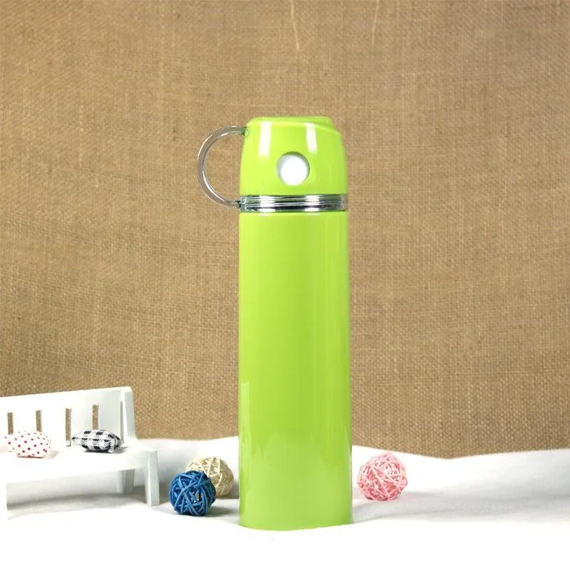 Colorful Vacuum Bottle Women's Stainless Steel Thermos with Cup