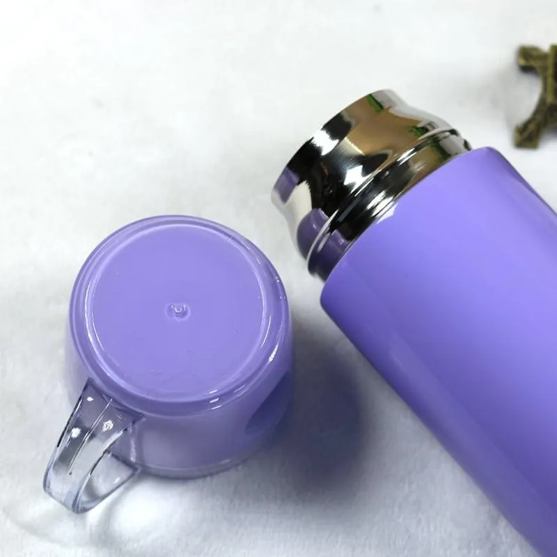Colorful Vacuum Bottle Women's Stainless Steel Thermos with Cup