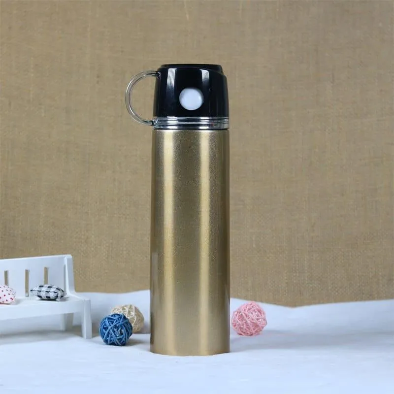 Colorful Vacuum Bottle Women's Stainless Steel Thermos with Cup