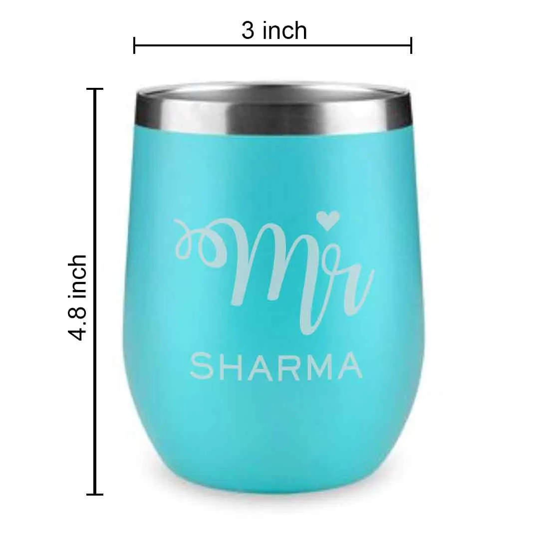 Customised Stainless Steel Coffee Tumbler With Lid for Travelling (350 ML)- MR