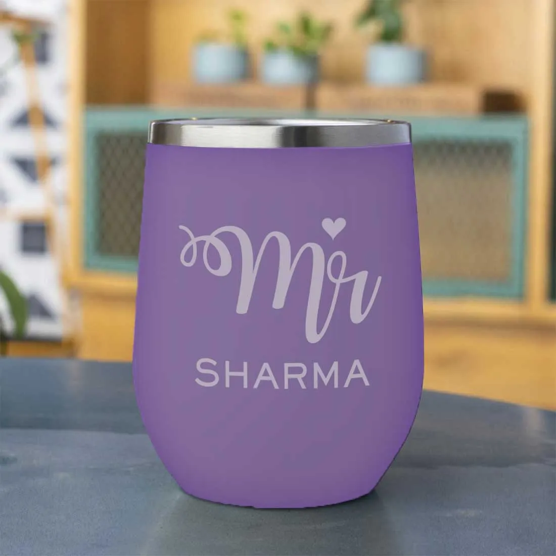 Customised Stainless Steel Coffee Tumbler With Lid for Travelling (350 ML)- MR