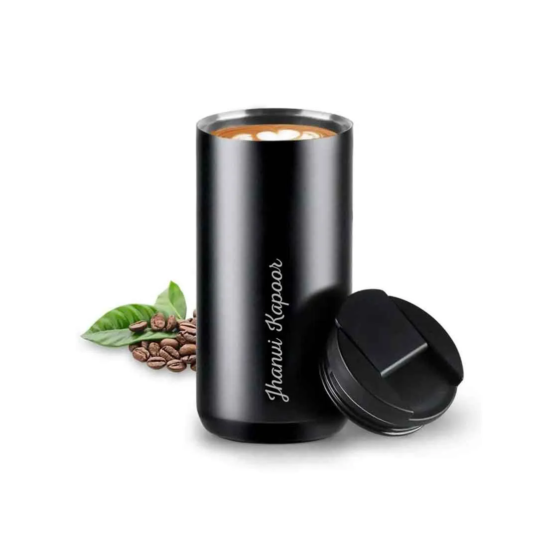 Customised Tea Coffee Tumbler for Travelling Sipper Flask (400 ML) - Add Name