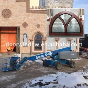 Doorwin 2021AS2047 Certified Round window photos of grills for windows old wood sale by Doorwin on Alibaba