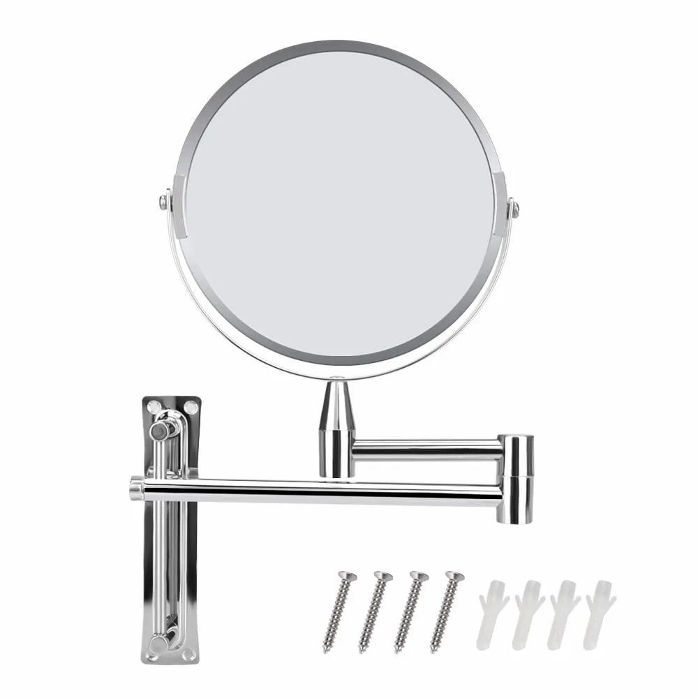 Dual-Sided Wall Mount Make-Up Mirror 1X/5X