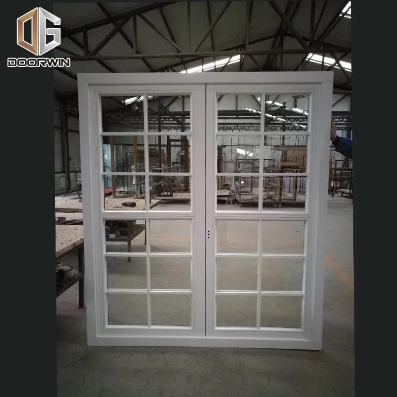 Factory cheap price painting wooden window frames white timber outdoor grills