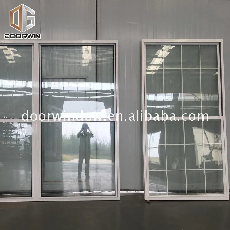 Factory custom wood grain aluminium windows window treatments for double hung grills sliding