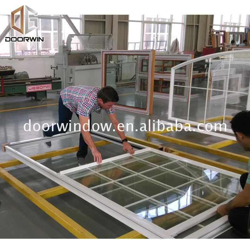 Factory custom wood grain aluminium windows window treatments for double hung grills sliding