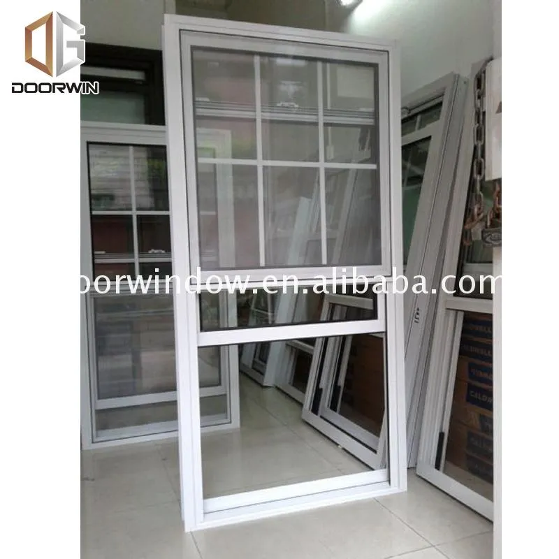 Factory custom wood grain aluminium windows window treatments for double hung grills sliding
