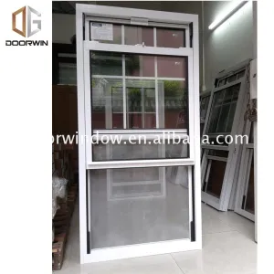 Factory custom wood grain aluminium windows window treatments for double hung grills sliding