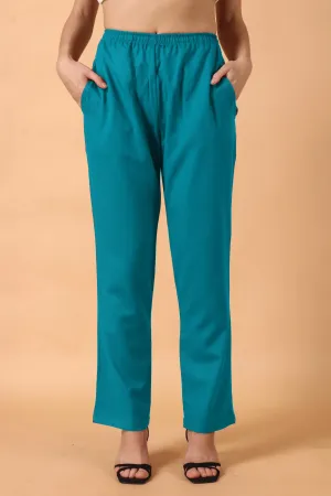 Firozi Woollen Pant Palazzo