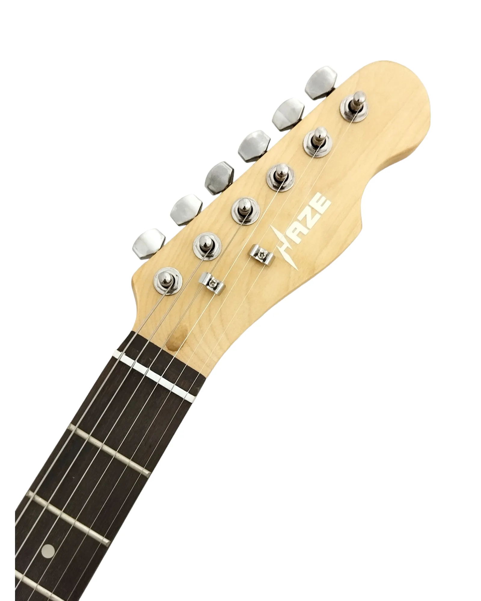 Haze Spalted Maple HH Humbuckers Maple Neck HTL Electric Guitar - Natural HSTL19210