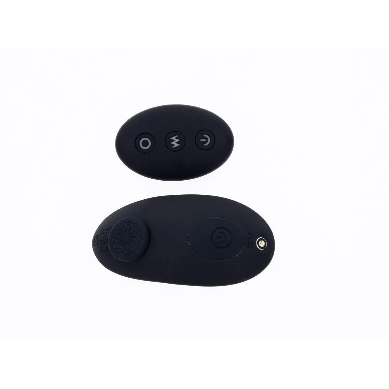 Hidden Pocket Strap on With Remote Control  Vibrator - Black