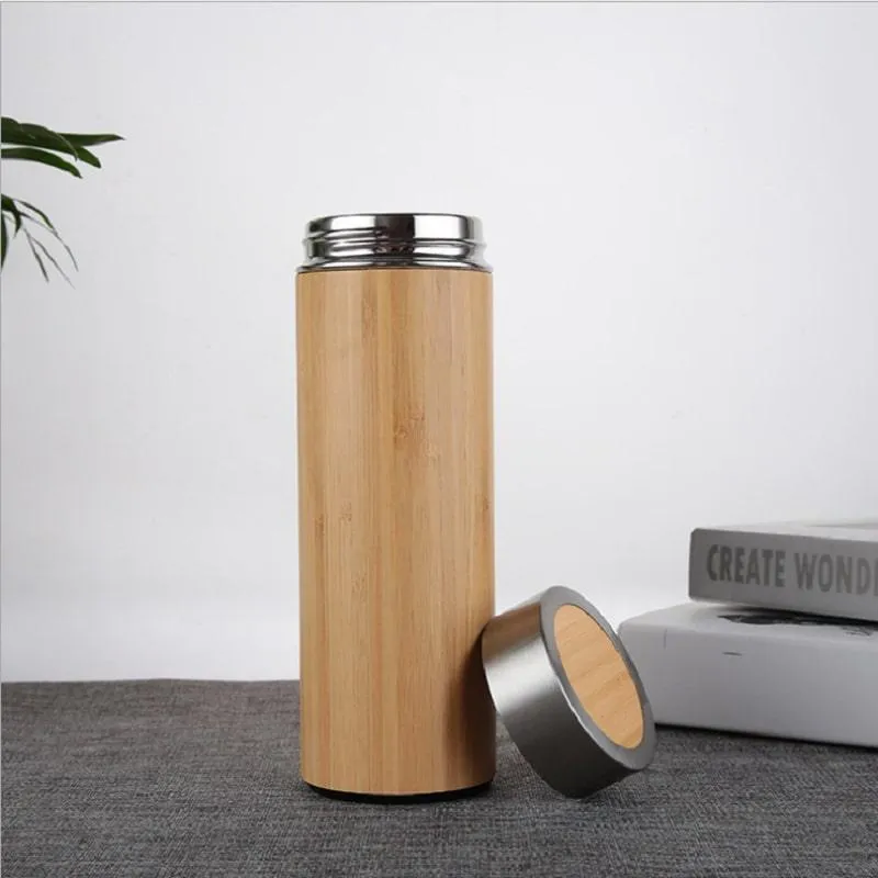High-Quality Bamboo Coffee Thermos