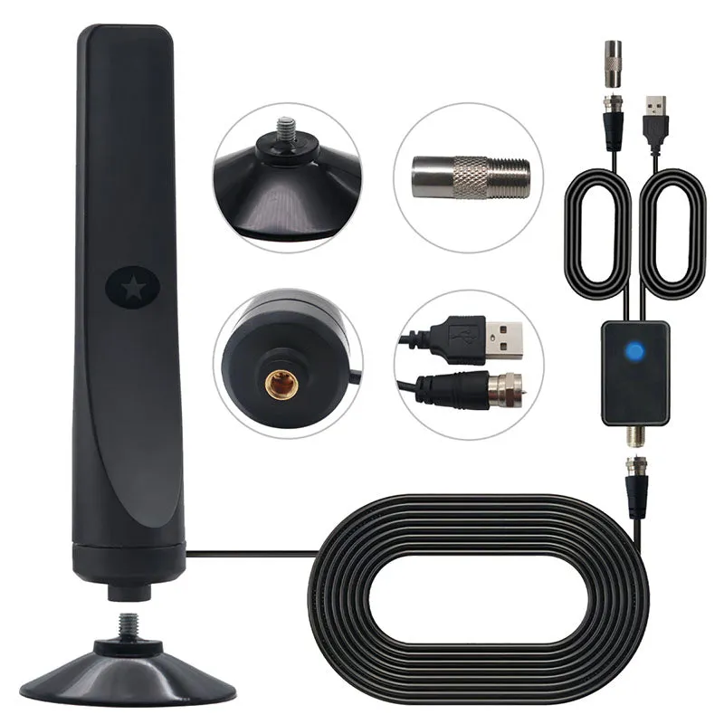 Indoor digital HDTV signal receiver for smart TVs and all old TVs